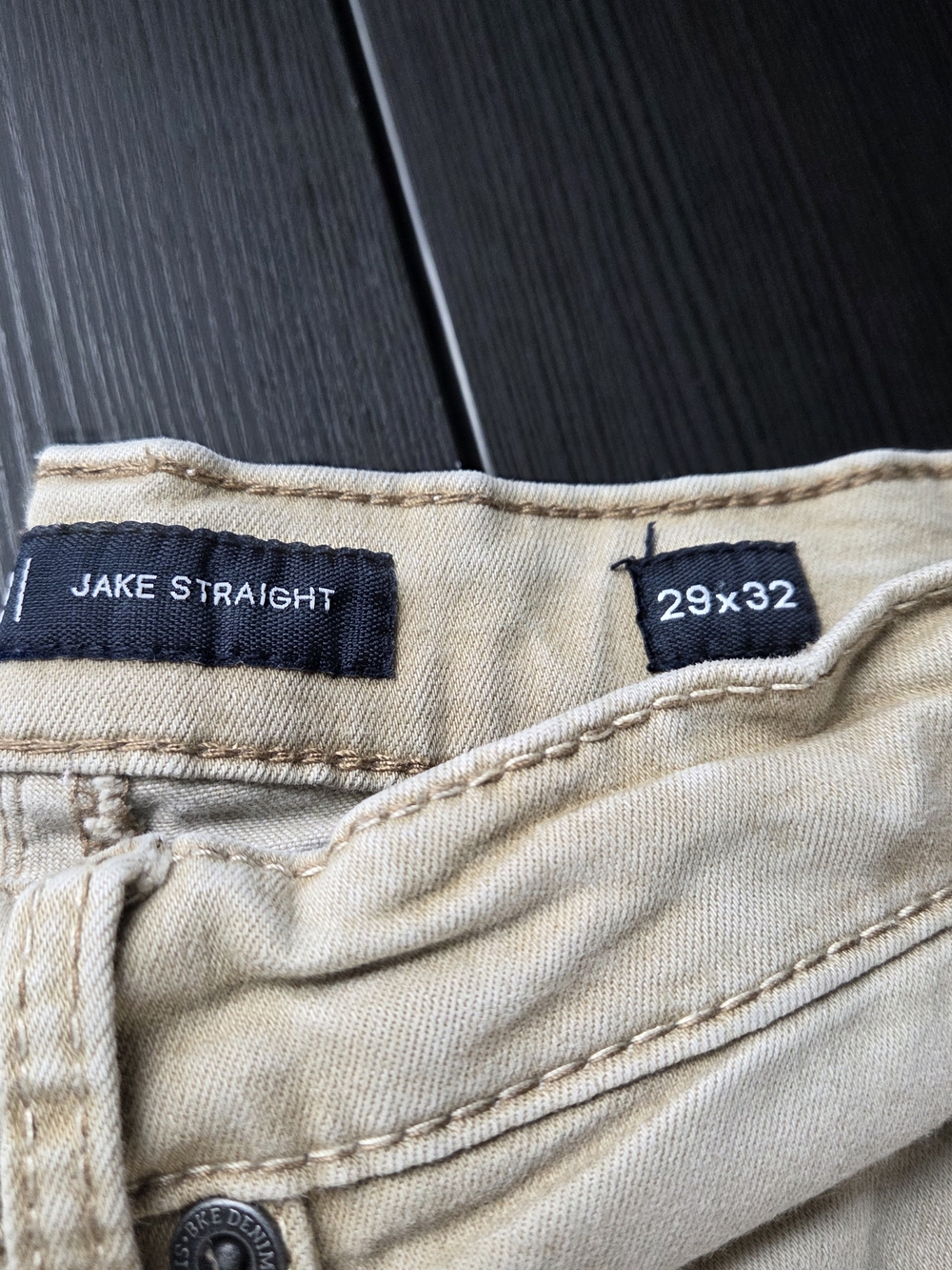 BKE Mens Jake Straight Tan Denim 5 Pocket Pants Size 29 x 32 - Picture 2 of 13